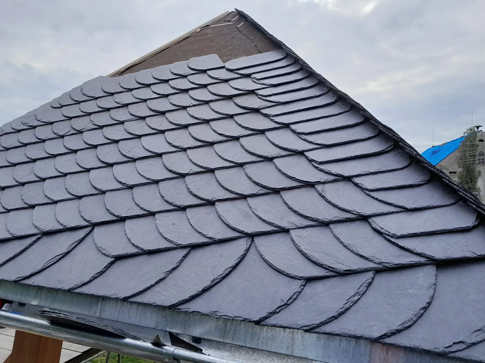 Schieferdeckung Detail